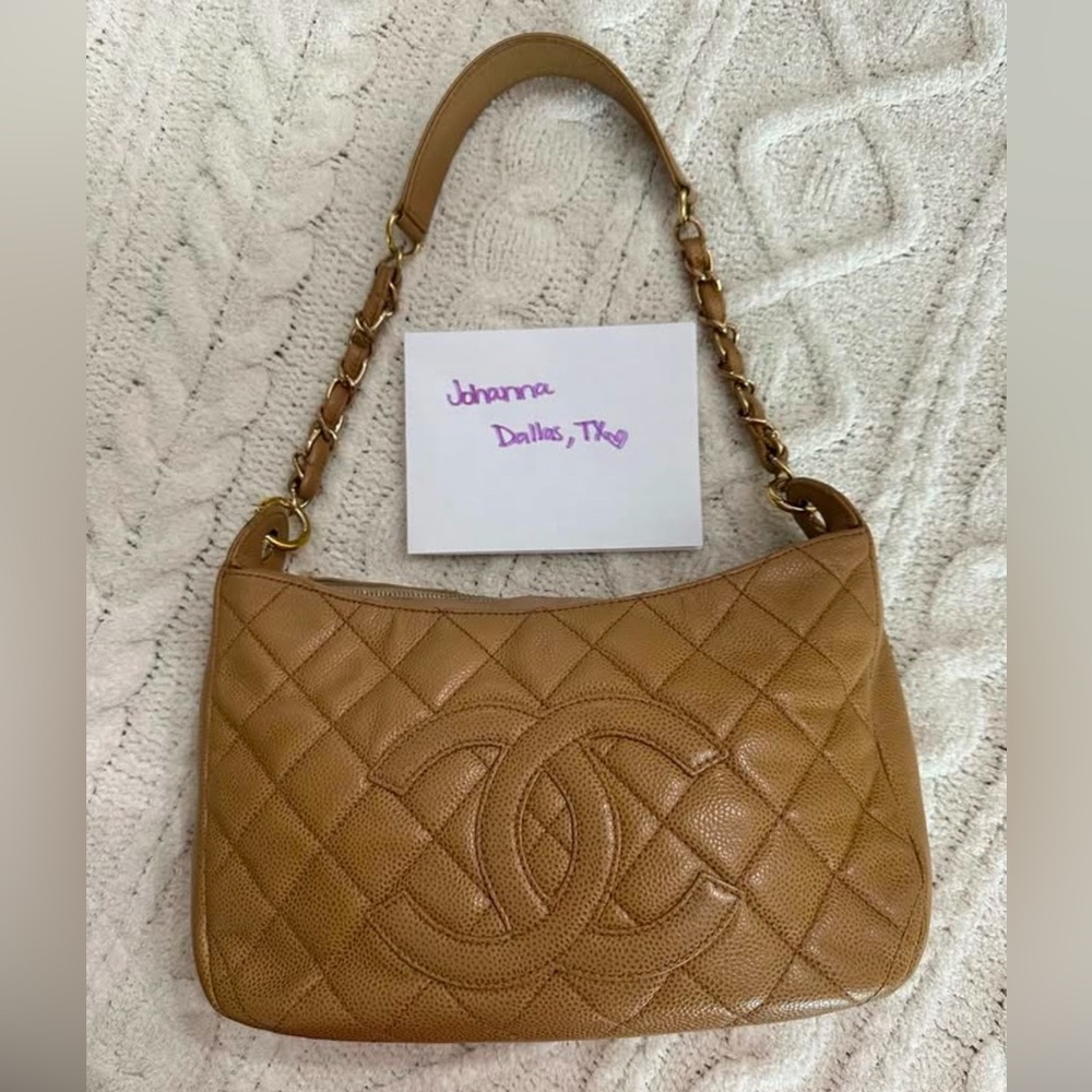 Chanel timeless shoulder bag caviar